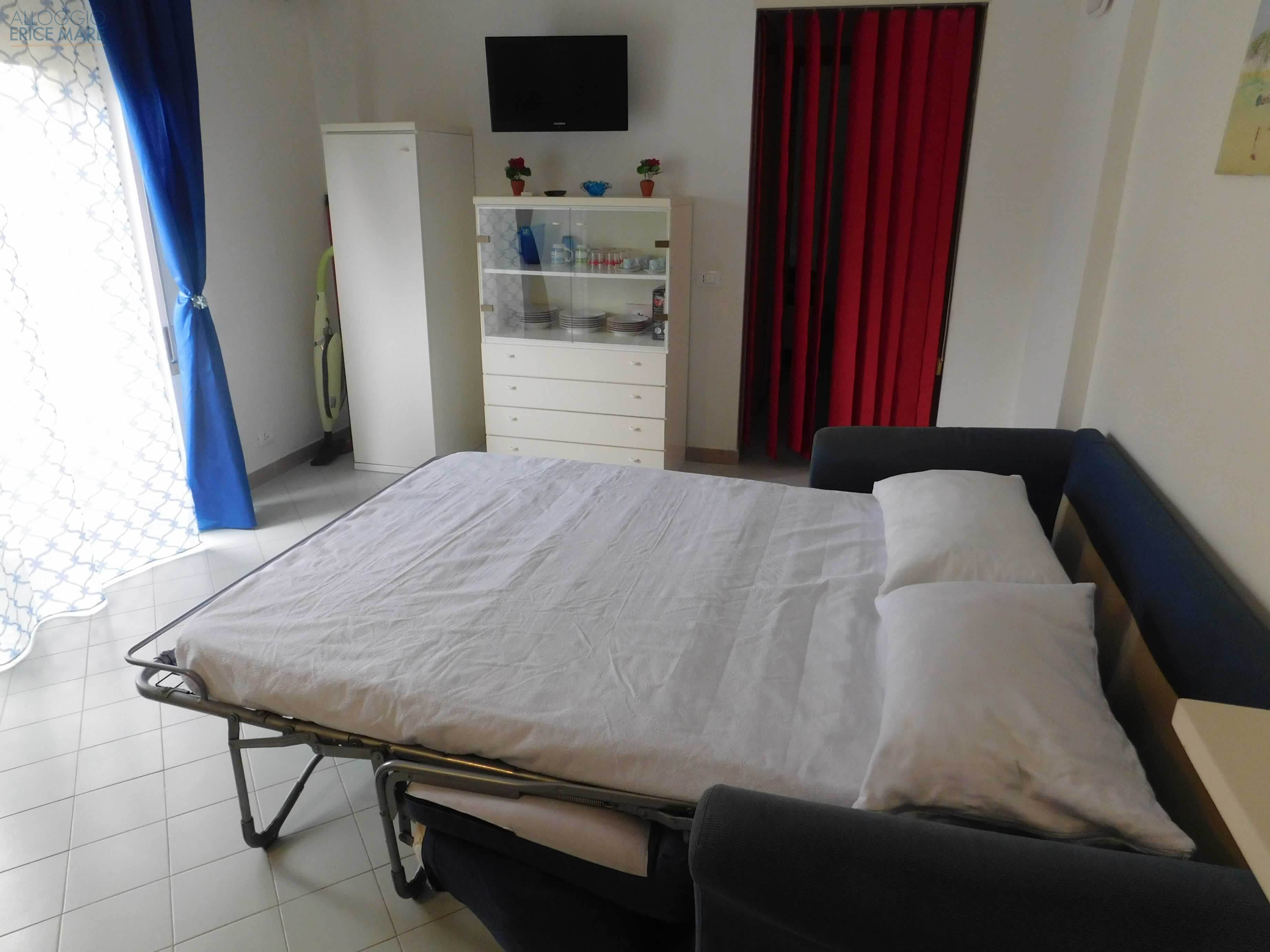 Zona giorno con divano letto